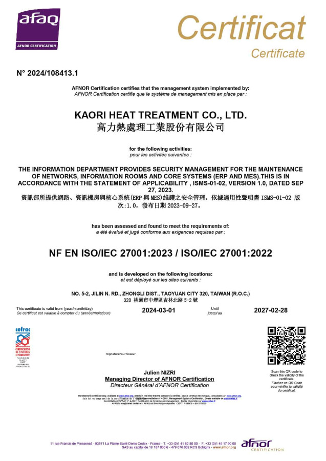 ISO 27001:2022